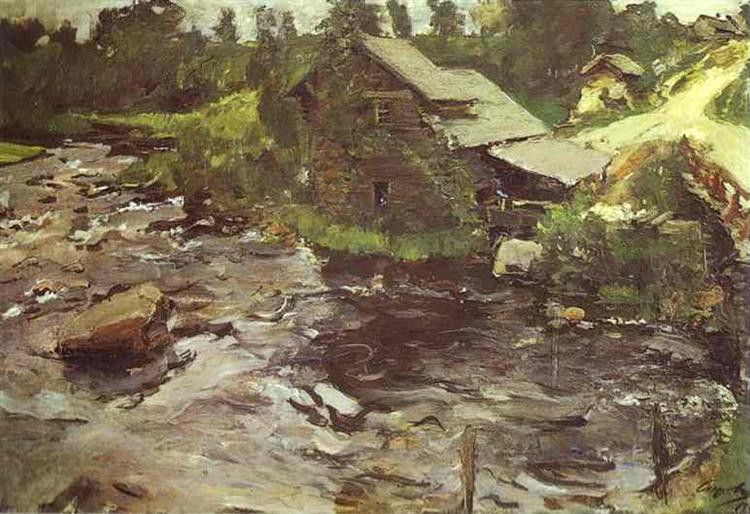 watermill in finland 1902 XX the tretyakov gallery moscow russia